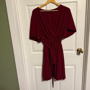 Burgundy Dress